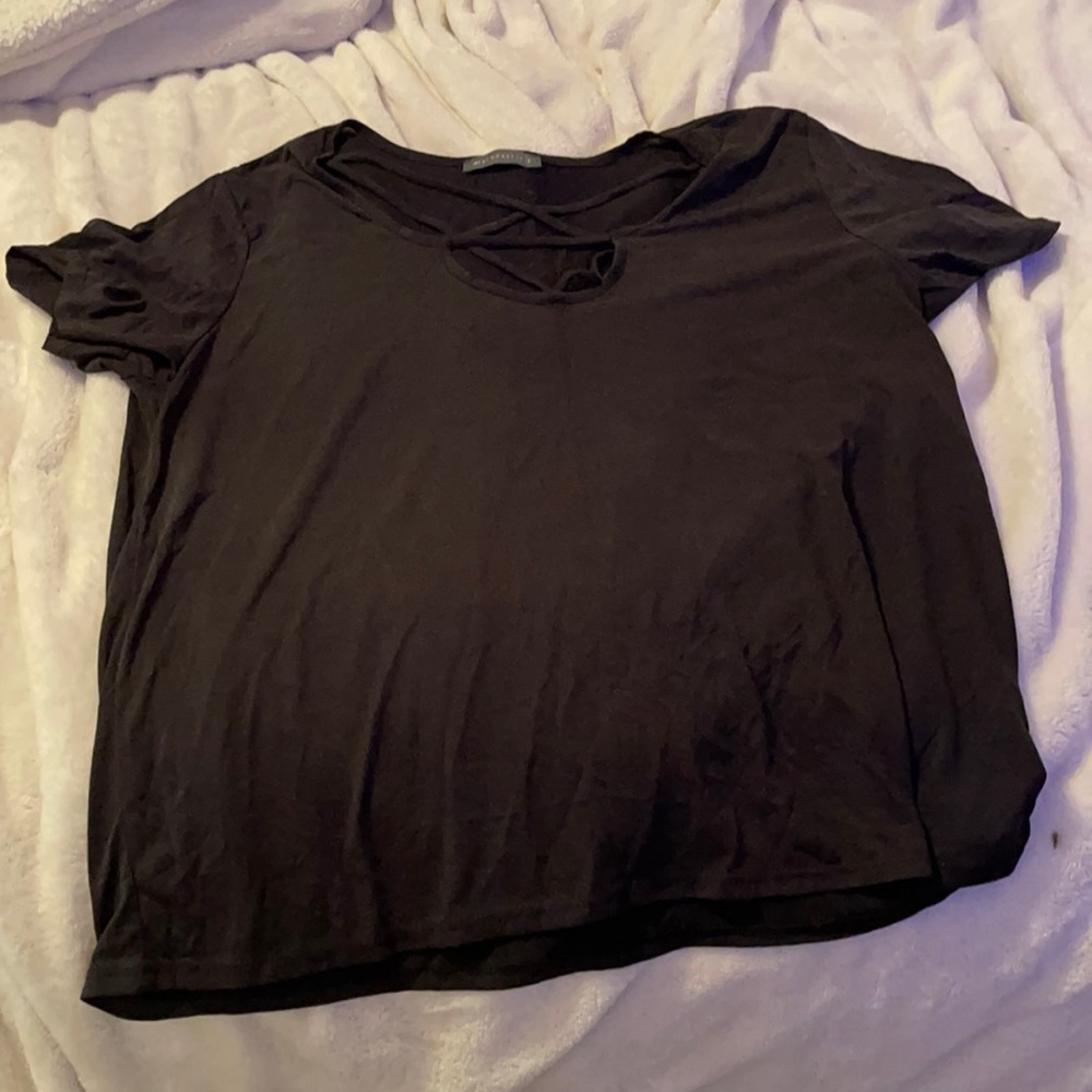 Black workout active top
